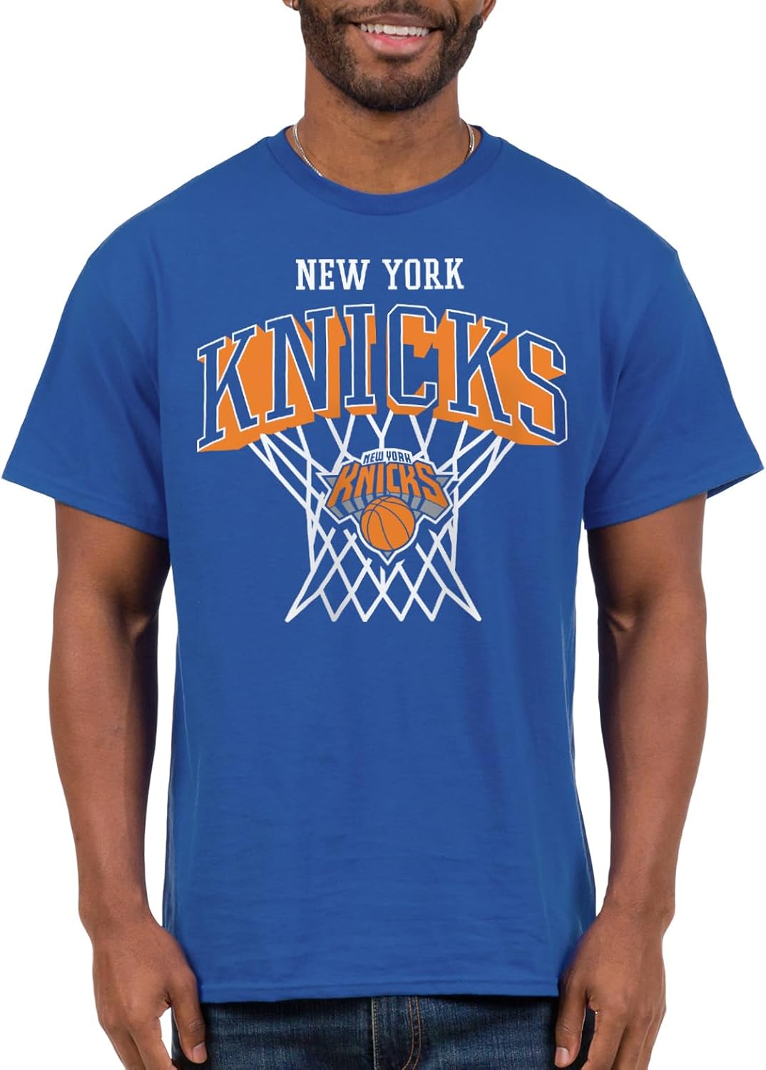 NBA Nothing But Net Team Logo Adult Short Sleeve T-Shirt