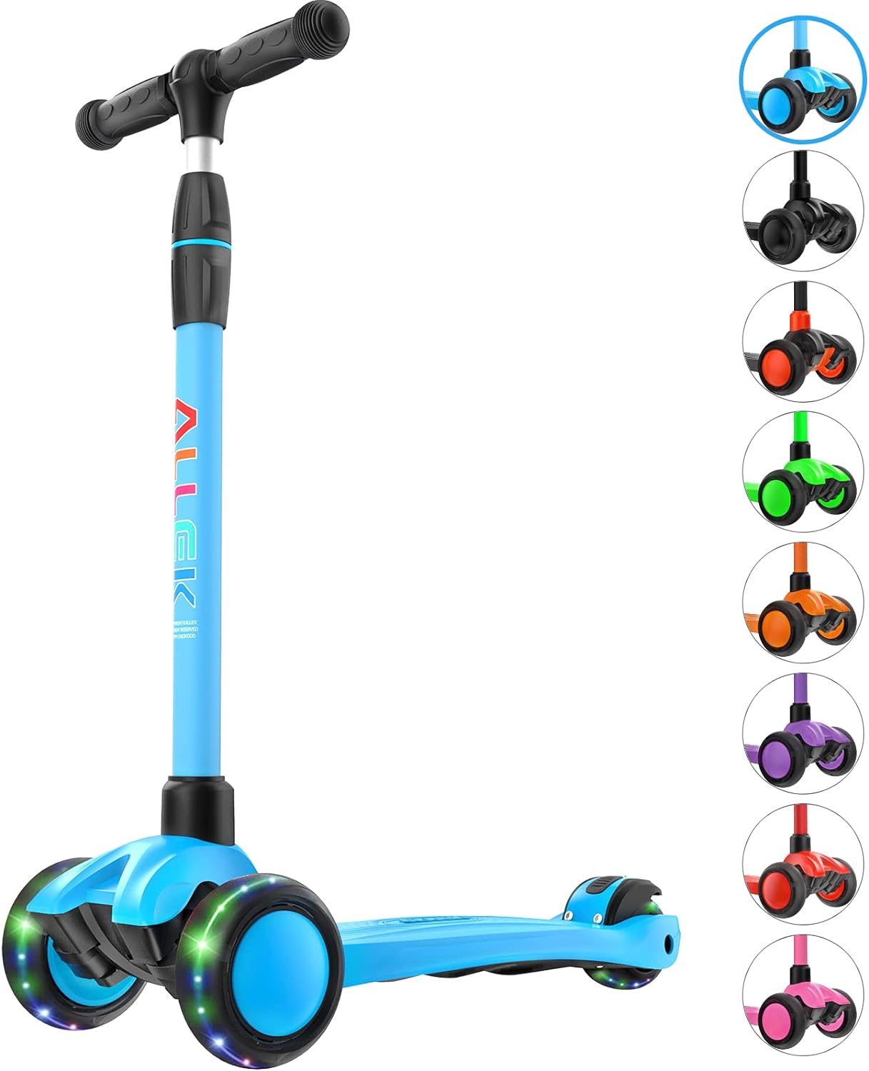 Allek Kick Scooter B03 for Kids - Adjustable 3-Wheeled Fun