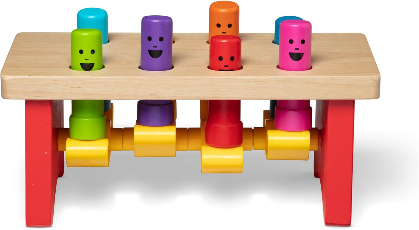 Melissa & Doug Wooden Pounding Bench - Fun Learning Tool
