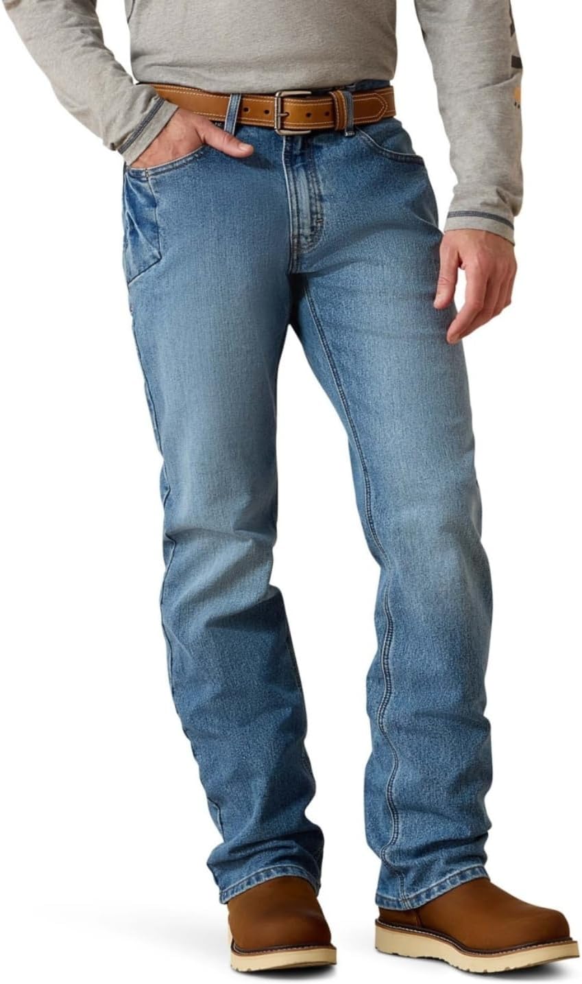 Durable ARIAT Rebar M4 Relaxed DuraStretch Boot Cut Jeans