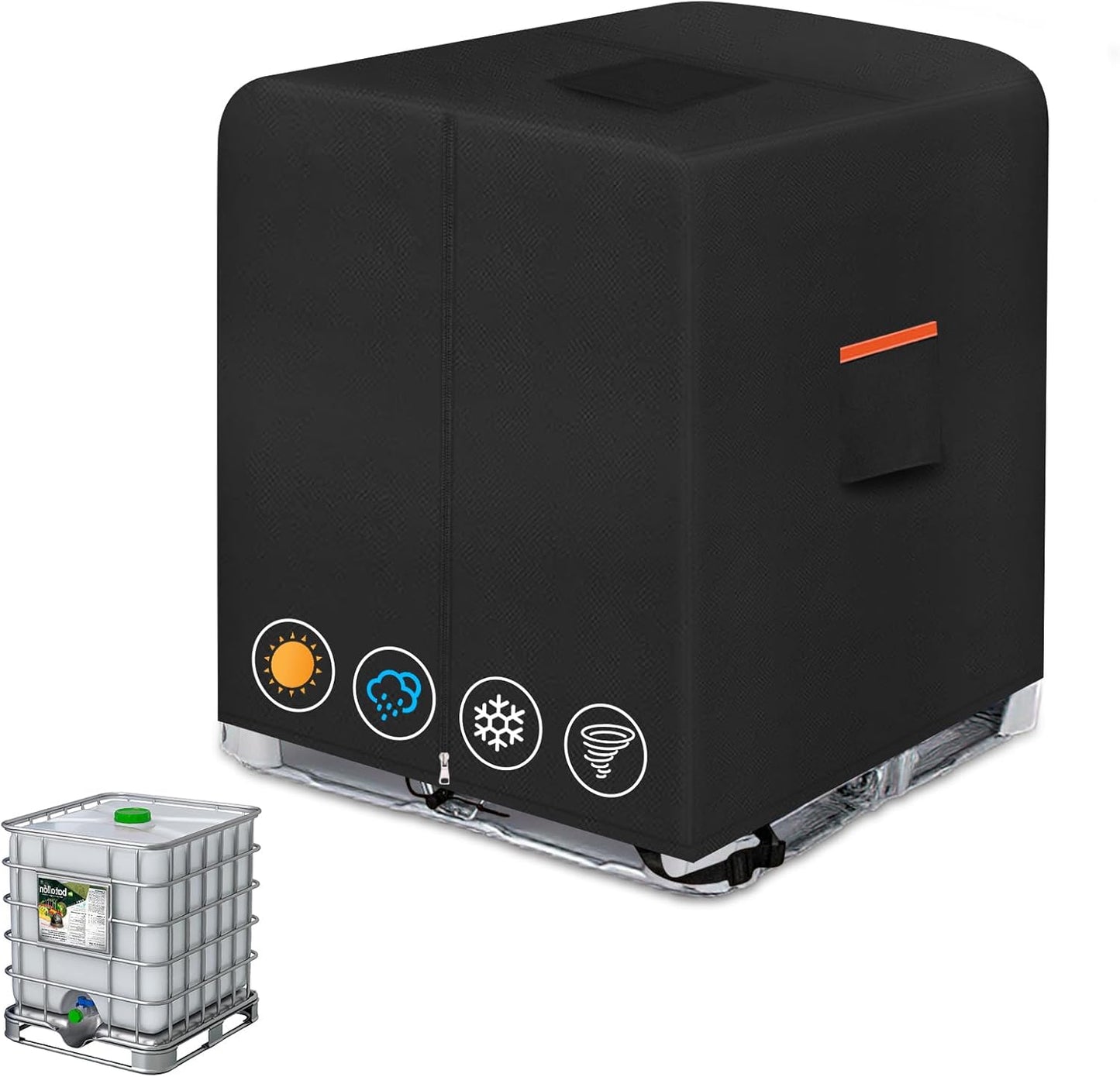 IBC Tote Cover for 330 Gallon Water Tank Protection Outdoor Use