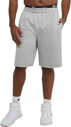 Champion Men's Powerblend Long Shorts with Pockets for Comfort