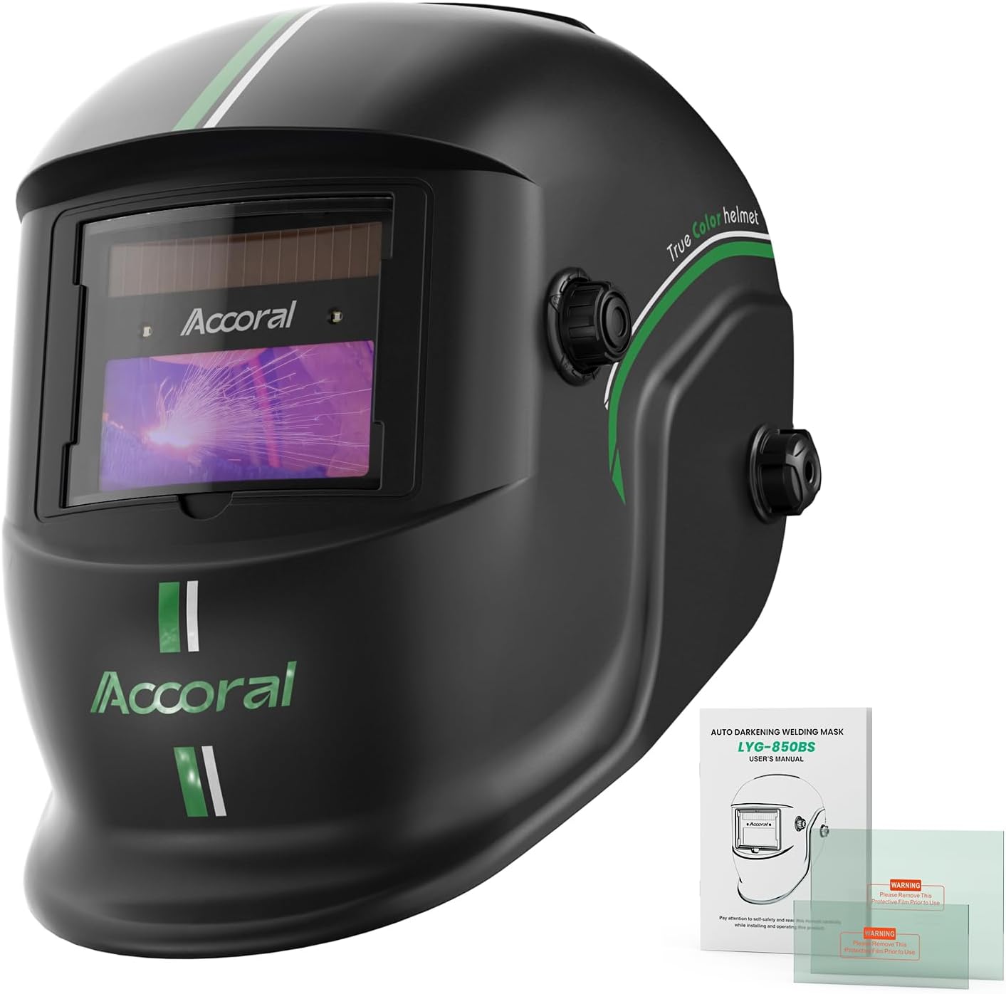 Accoral Solar Weld Helmet: Wide Shade Range for Ultimate Protection