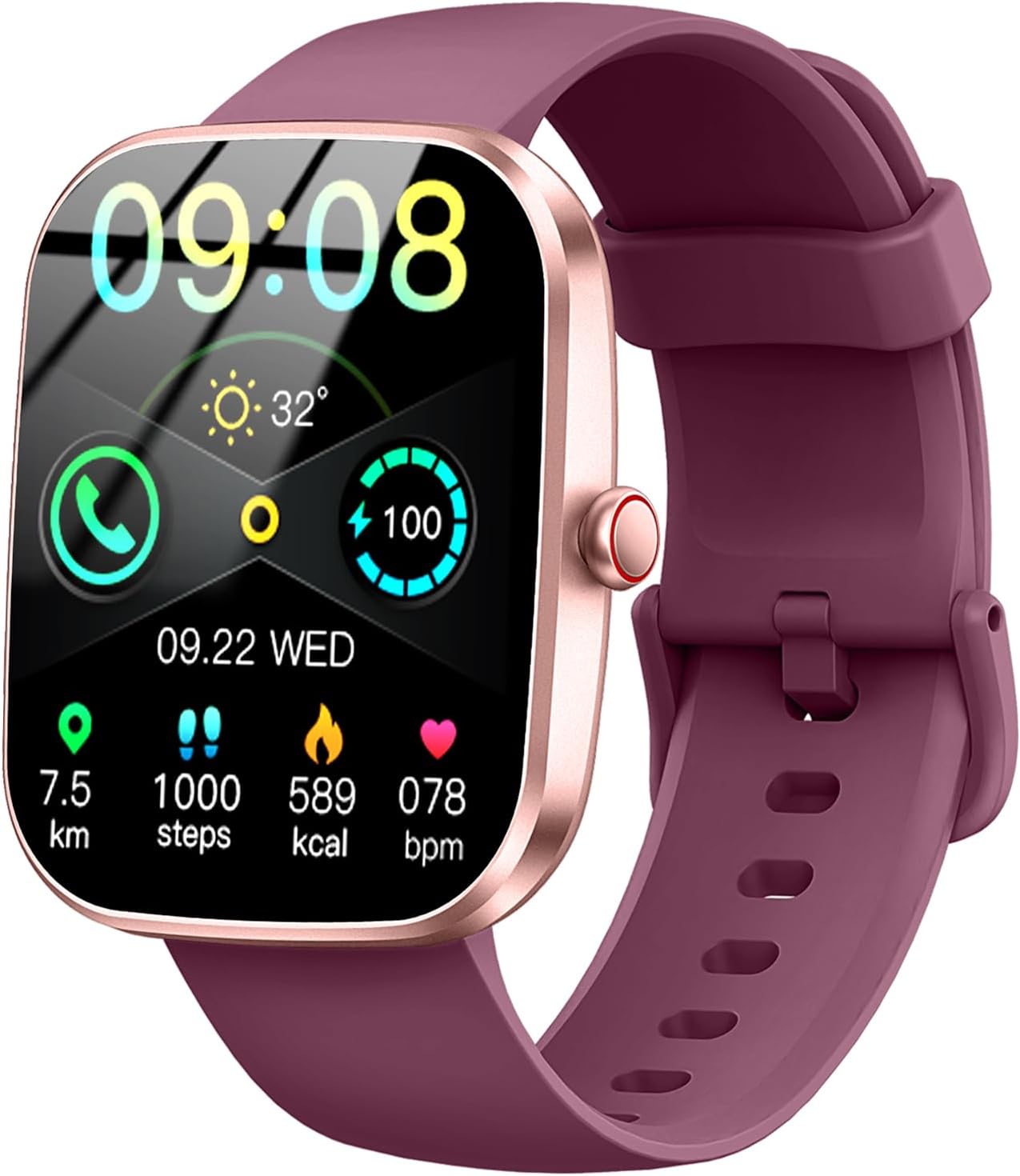 Soudorv Smart Watch: Answer Calls, 1.91 Fitness Tracker, 110+ Sports Modes, IP68 Waterproof ~ Stay Connected on the Go!