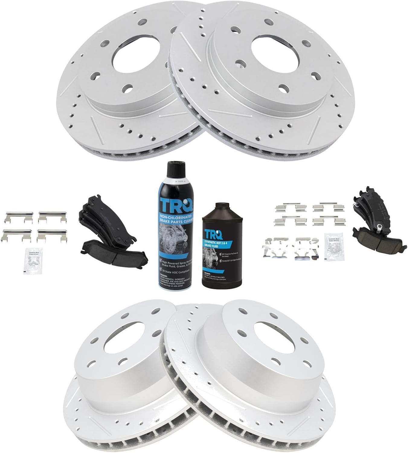 Performance Ceramic Brake Pad & Rotor Kit for Chevrolet Vehicles
