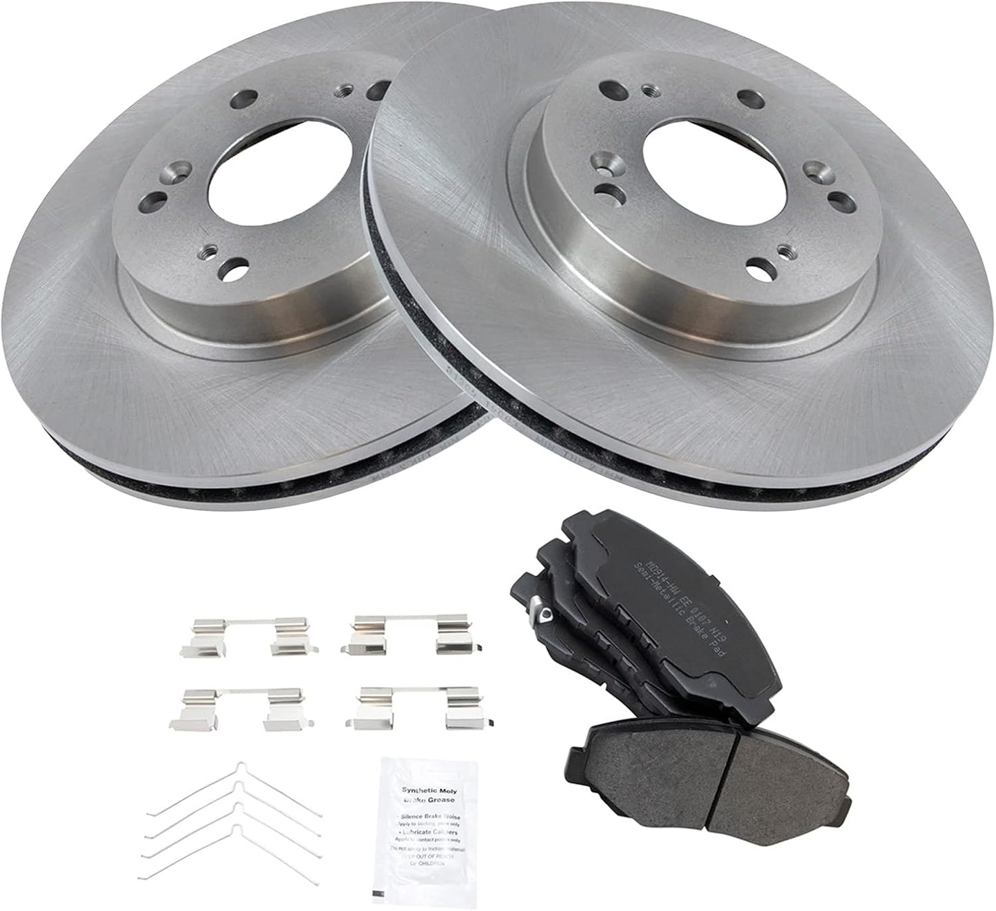 TRQ Front Brake Pad & Rotor Kit for 2002-2004 Honda CR-V