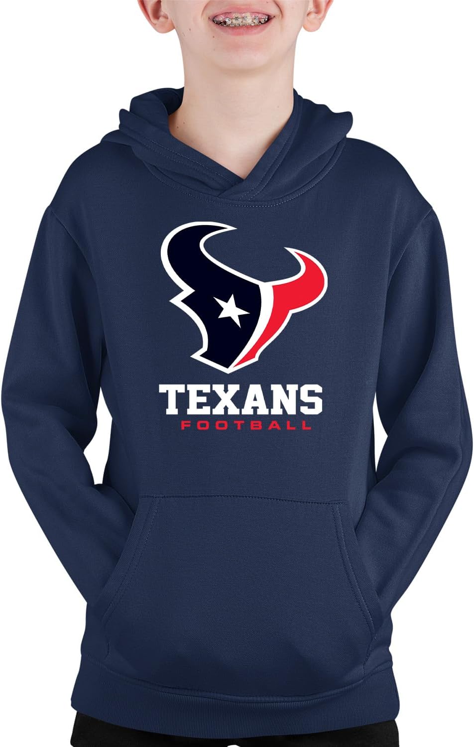 Houston Texans Youth NFL Ultimate Fan Logo Fleece Hoodie