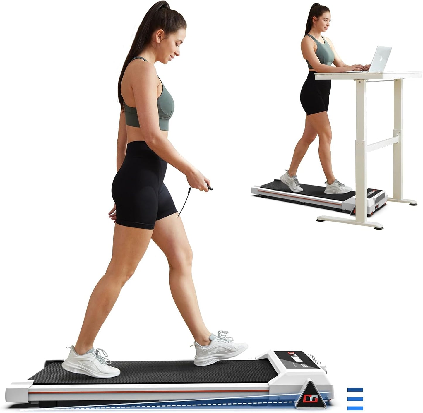 GOYOUTH Mini Incline Treadmill - 12 HIIT Programs