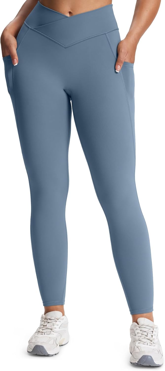 Aoxjox High Waisted Yoga Pants with Pockets for Women