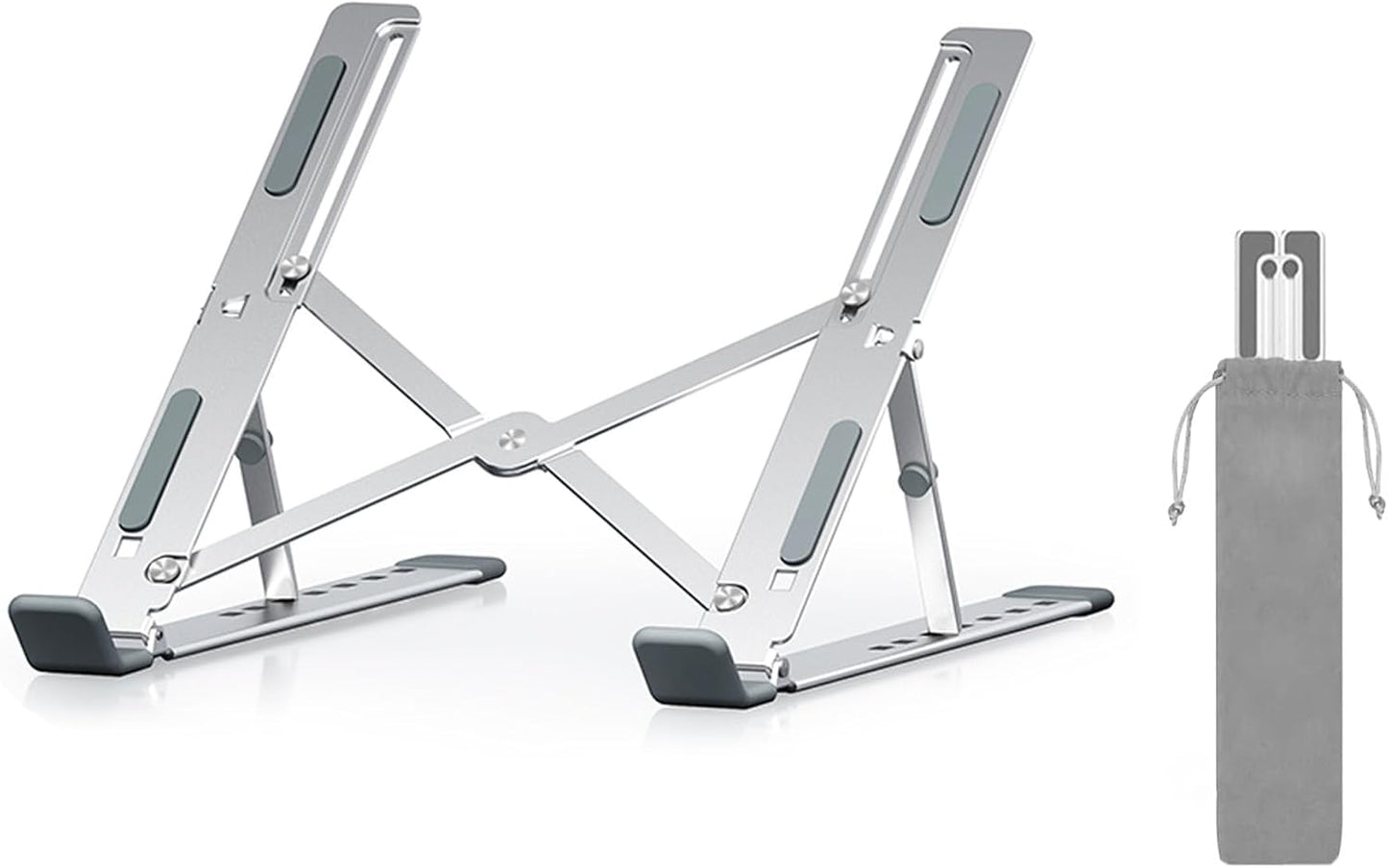 Adjustable Aluminum Laptop Stand - Ergonomic & Portable