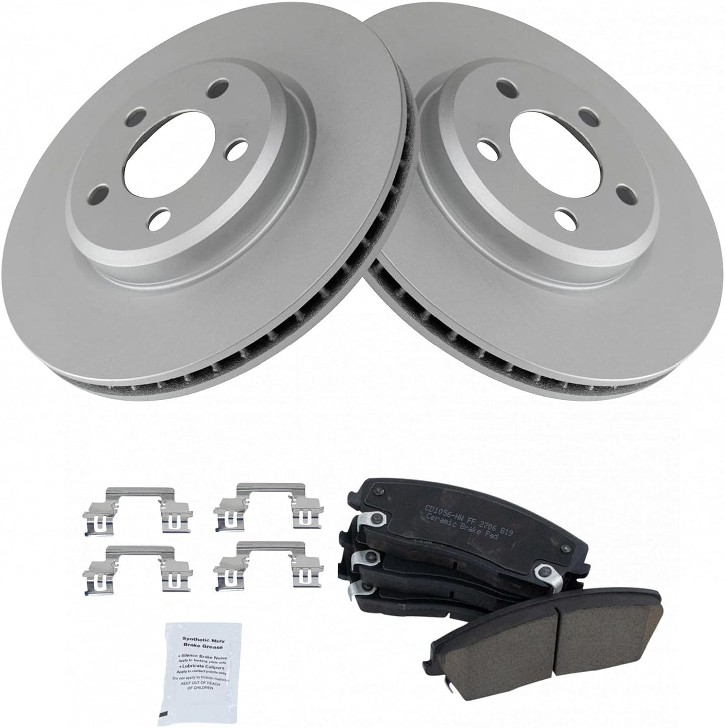 TRQ Brake Pad & Rotor Kit for Chrysler 300, Dodge Challenger