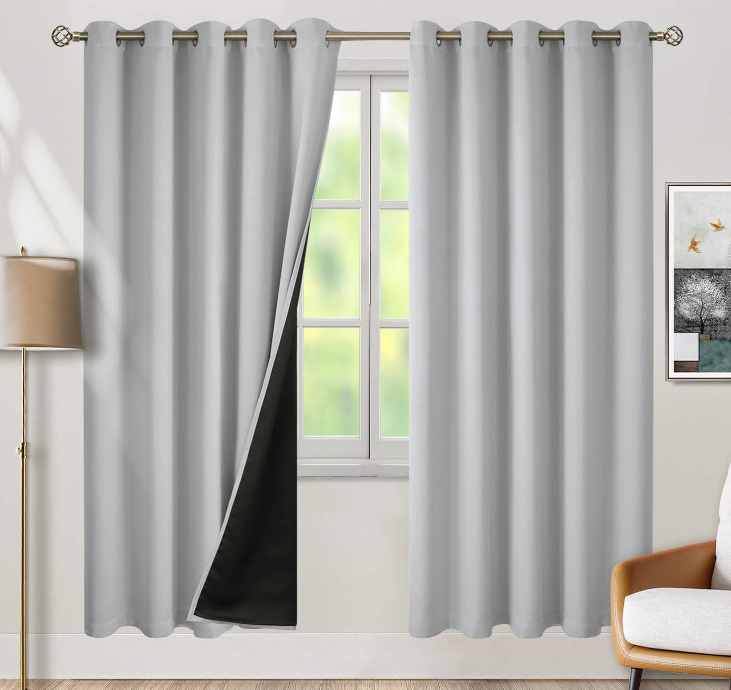 BGment Thermal Insulated Blackout Curtains for Bedroom 60x84