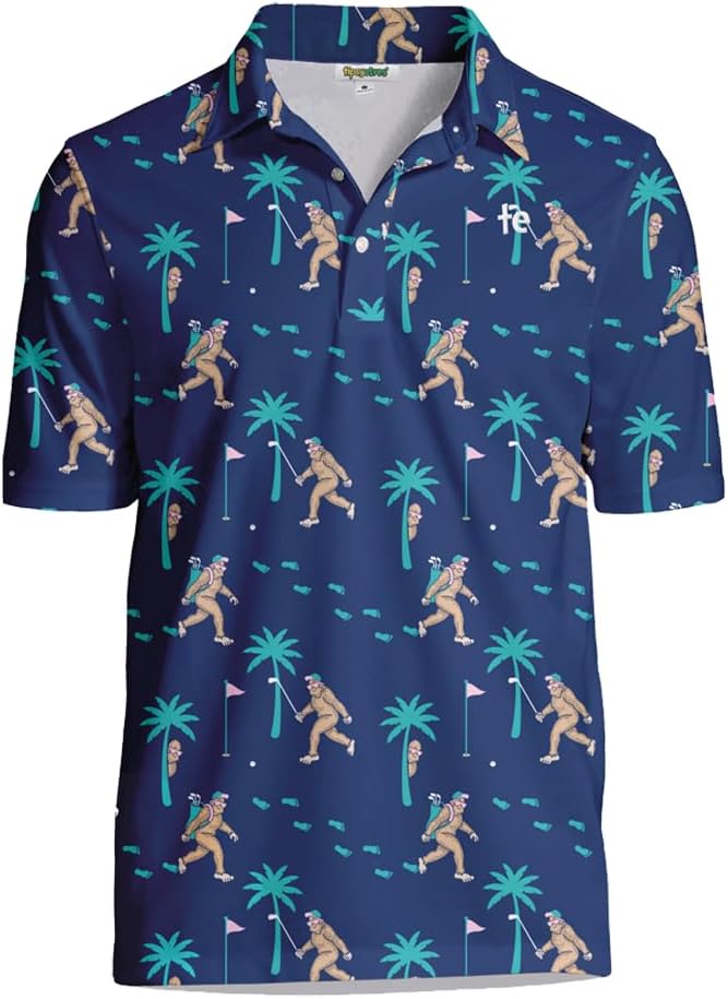Tipsy Elves Golf Shirts for Men - Performance Athletic Fit Polos