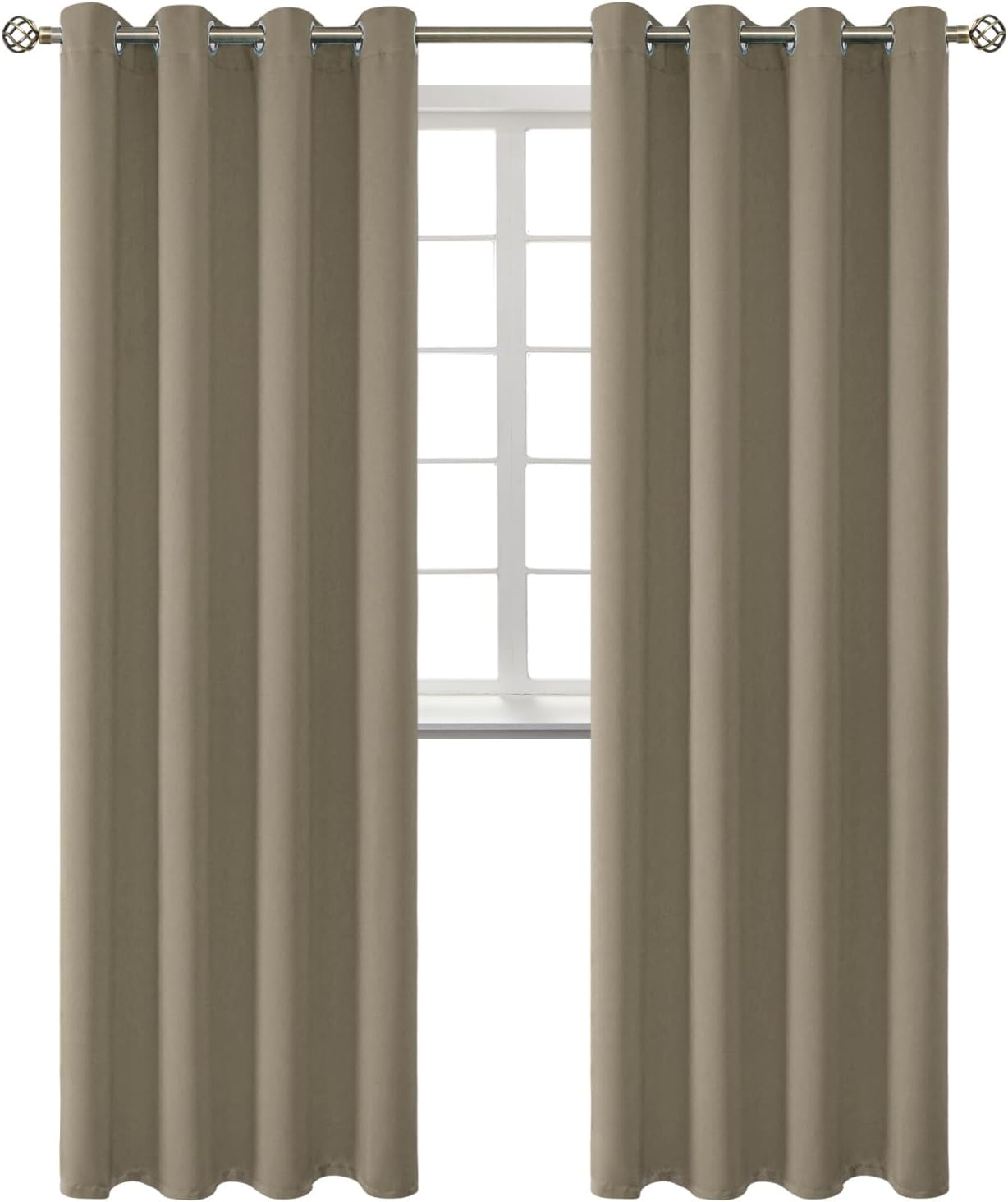 BGment Room Darkening Curtains for Bedroom - 95 Inch Grommet Drapes