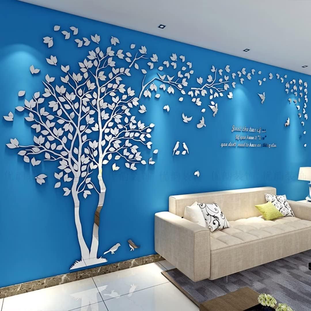 3D Wall Stickers for Home Decor - DIY Tree & Birds Murals