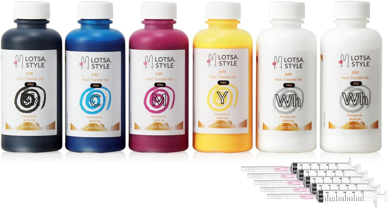 LOTSA. STYLE DTF Ink Refill: Vibrant Heat Transfers