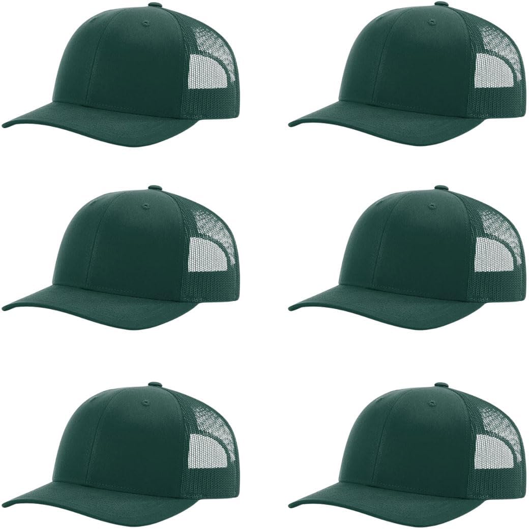 Richardson 112 Classic Six-Panel Adjustable Snapback Trucker Cap