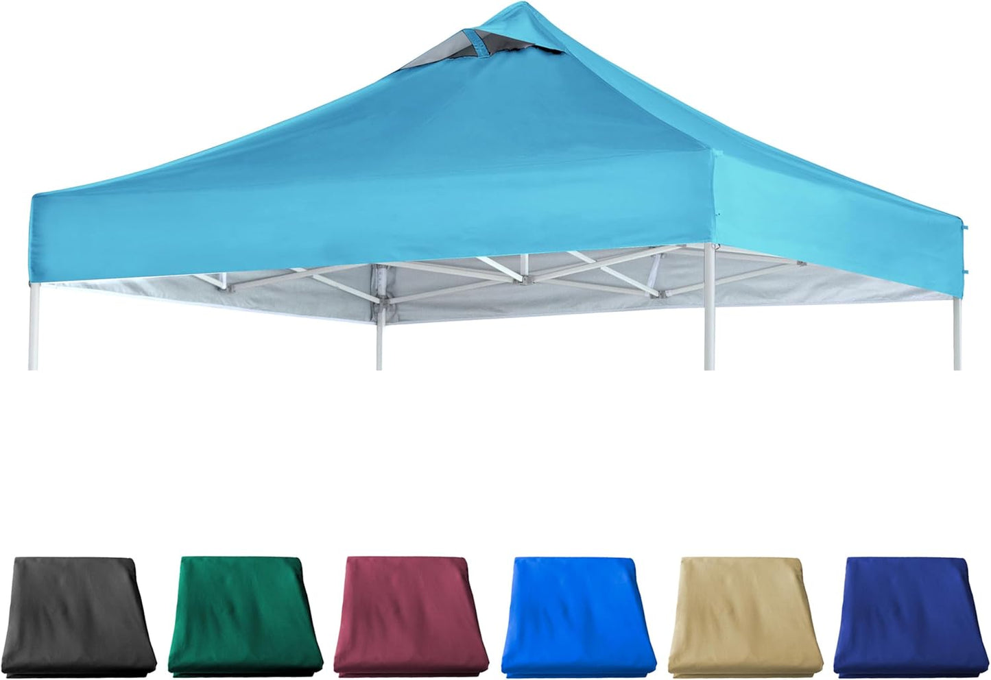 Turquoise Canopy Top for 10x10 Straight Leg Pop Up Tent | JANCANOPY