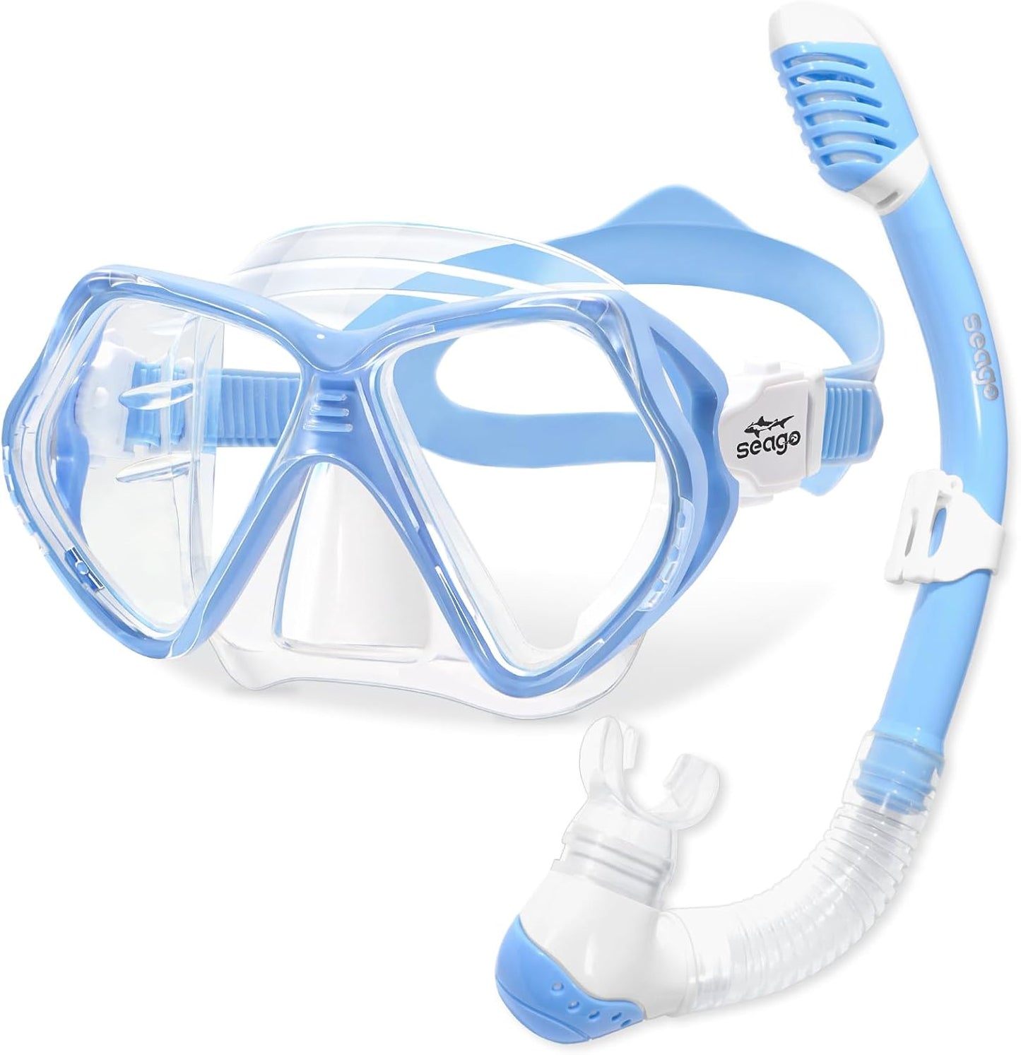 Seago Kids Anti-Fog Snorkel Set Ages 6-14: Dive & Swim with Ease!