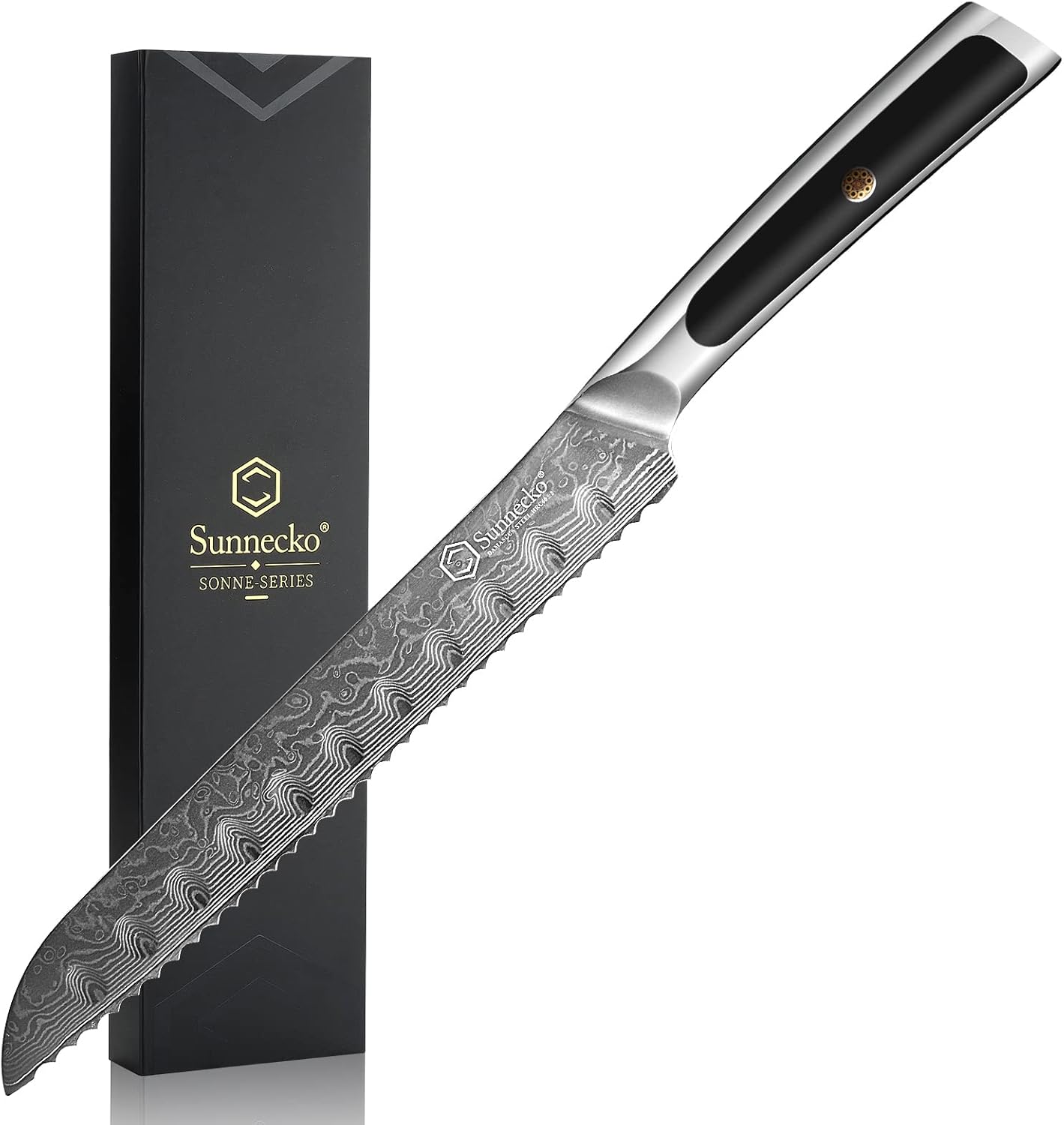 Sunnecko 8 Inch Bread Knife - Exceptional Quality and Design