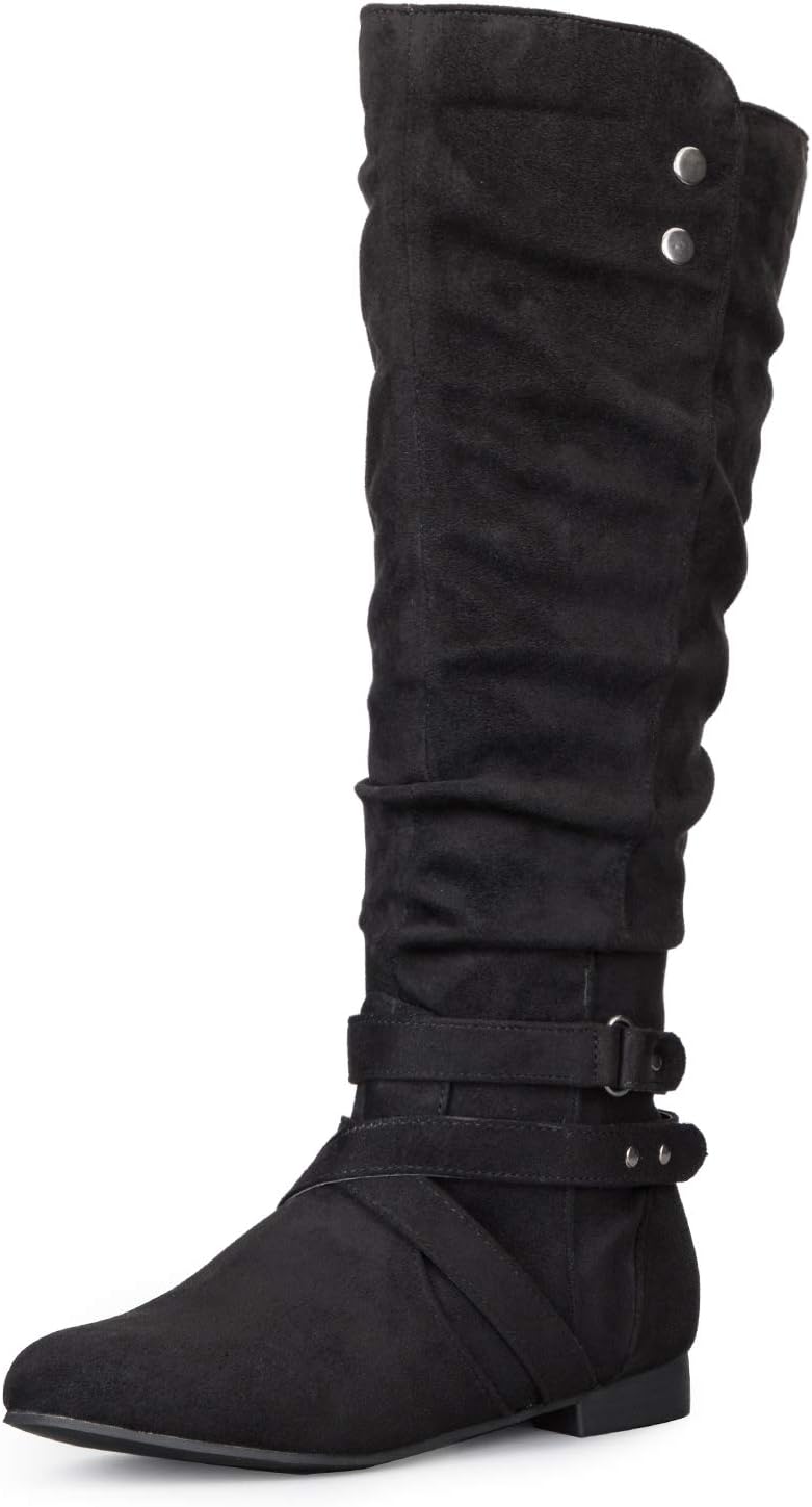Stylish Knee High Boots for Women with Side Zipper Design