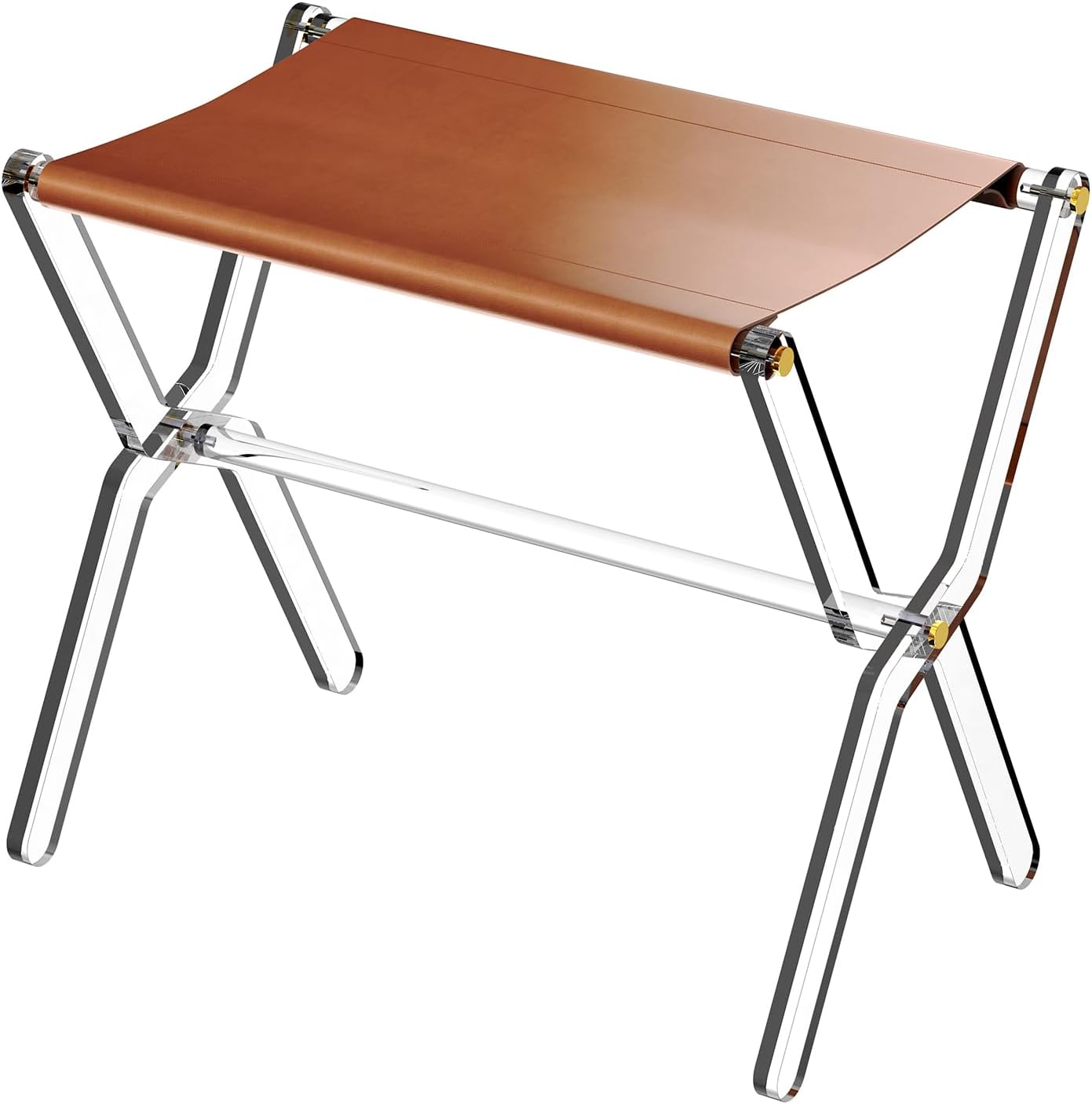 Acrylic Luggage Rack for Guest Room - Foldable Suitcase Stand
