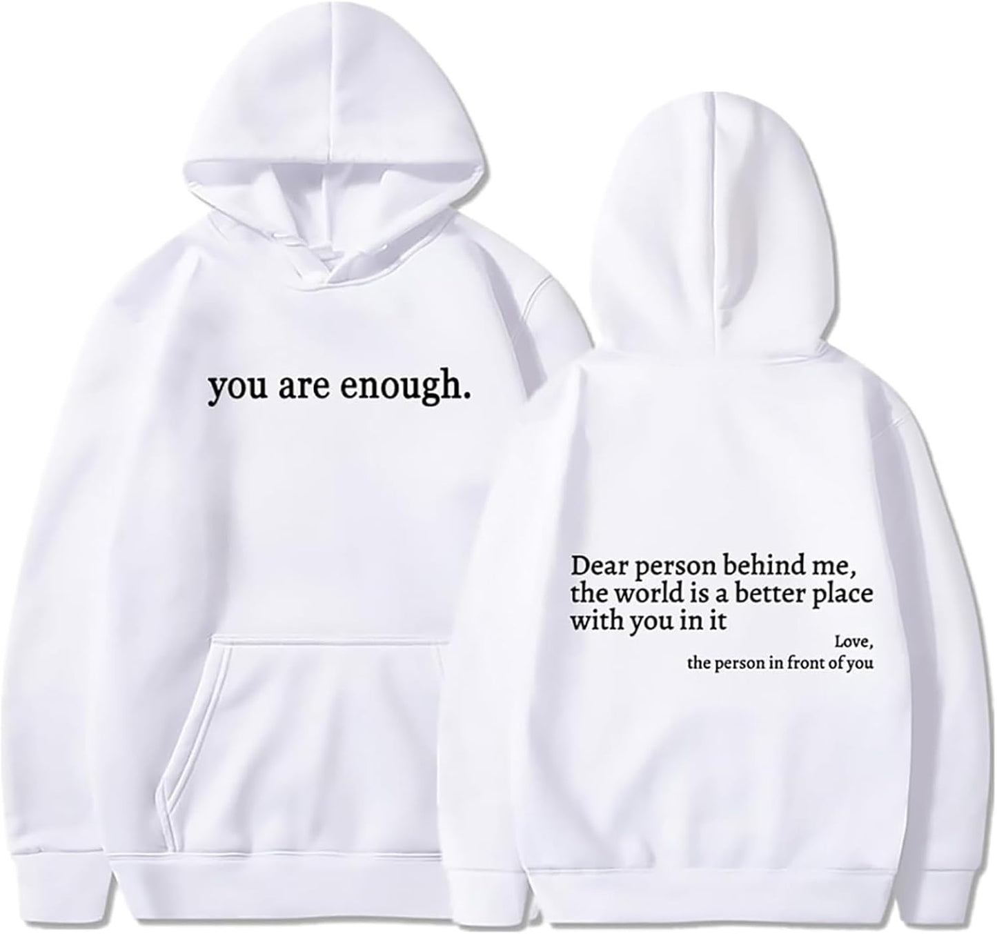 Empowering Letter Print Sweatshirt