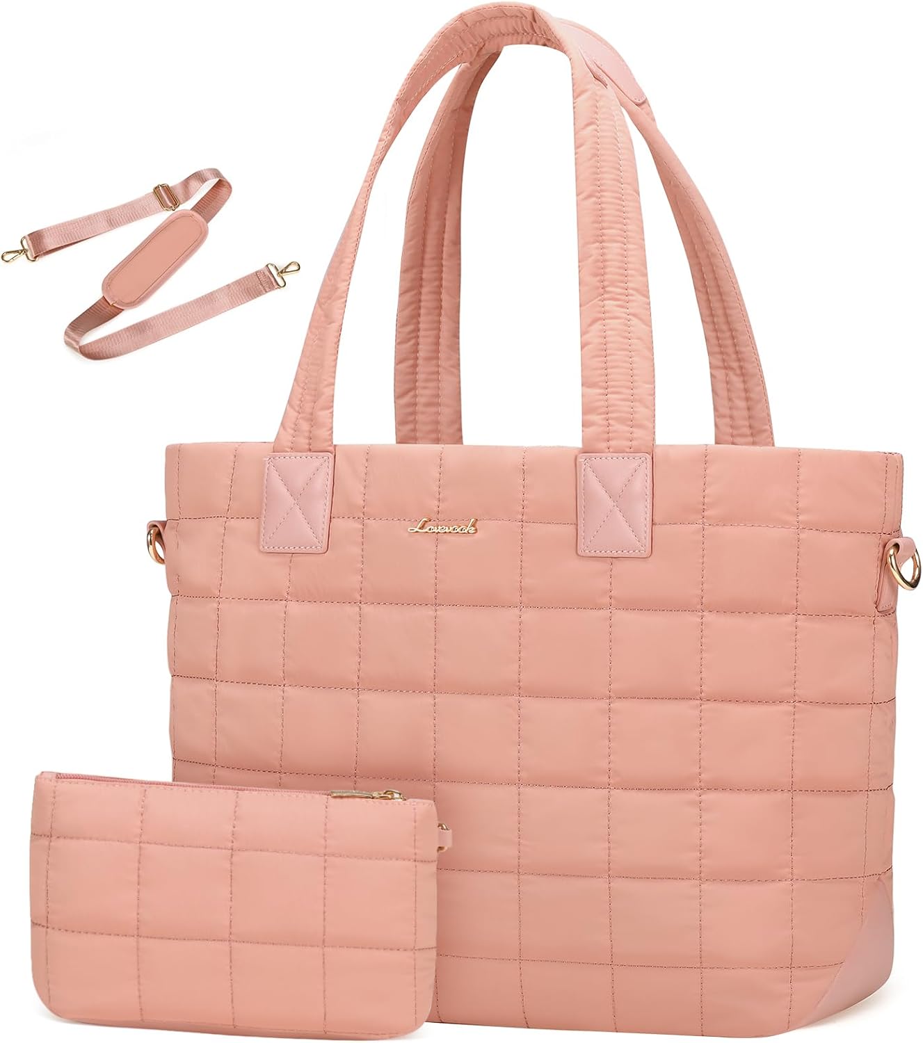 LOVEVOOK Large Puffer Tote Bag for Women - Stylish & Versatile