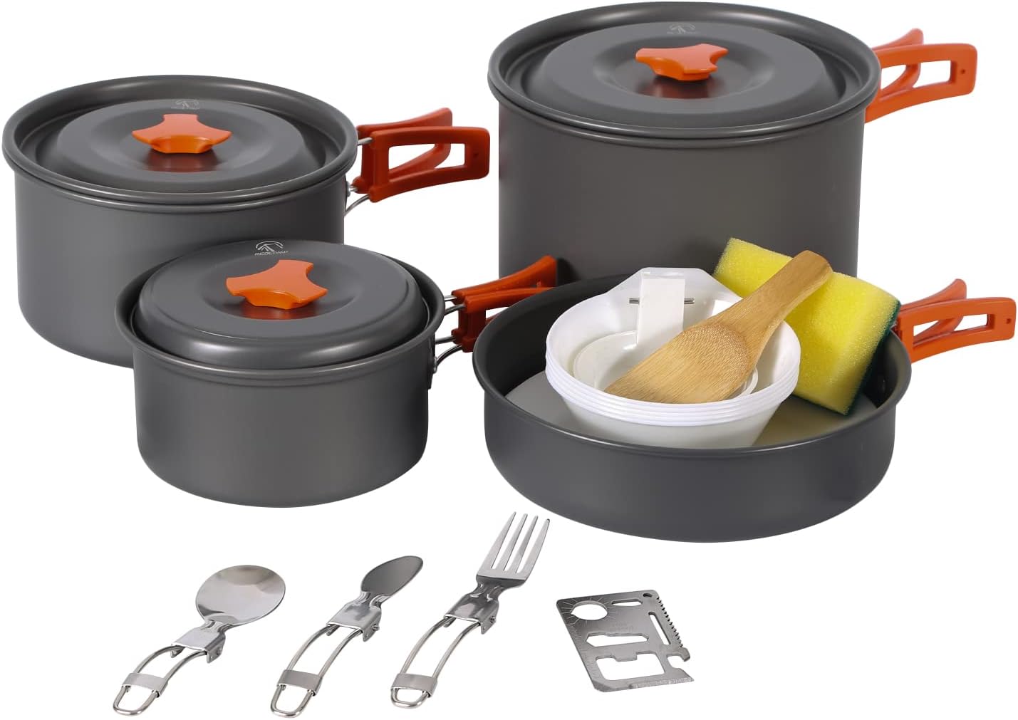 RED CAMP 19-Piece Lightweight Cookware Set - Perfect for Outdoor Cooking!