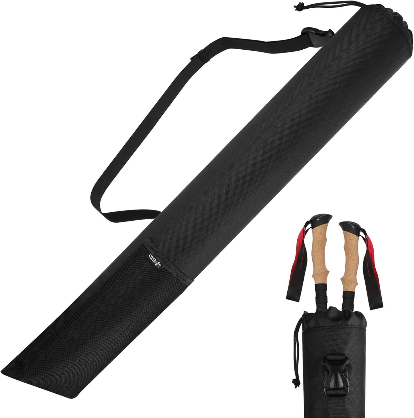 Black Trekking Poles Storage Bag - Keep Your Gear Organized!