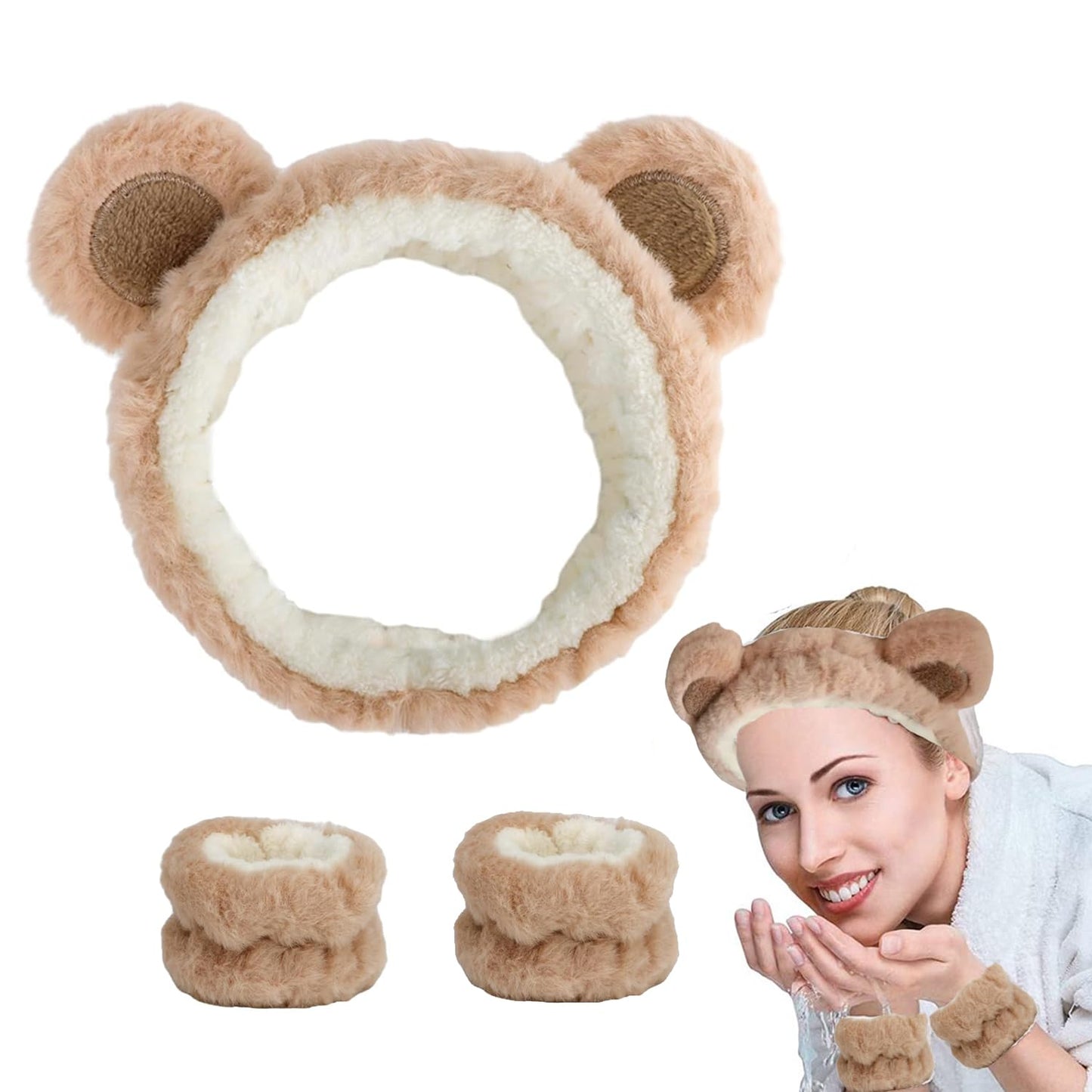 Cute Bear Ear Skincare Set for Women & Girls