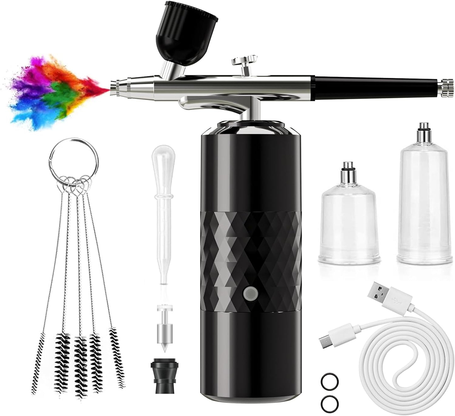 Portable Rechargeable Airbrush Kit - Versatile Precision Tool