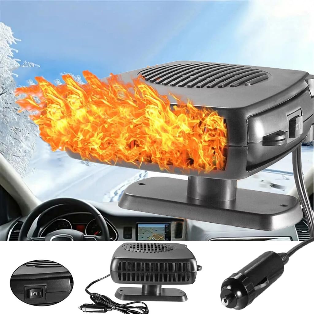 Portable 12v Car Heater & Defroster - Instant Defogger!