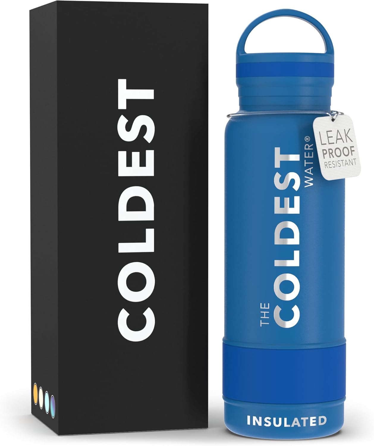 Coldest Insulated Water Bottle with Handle Lid for Active Life