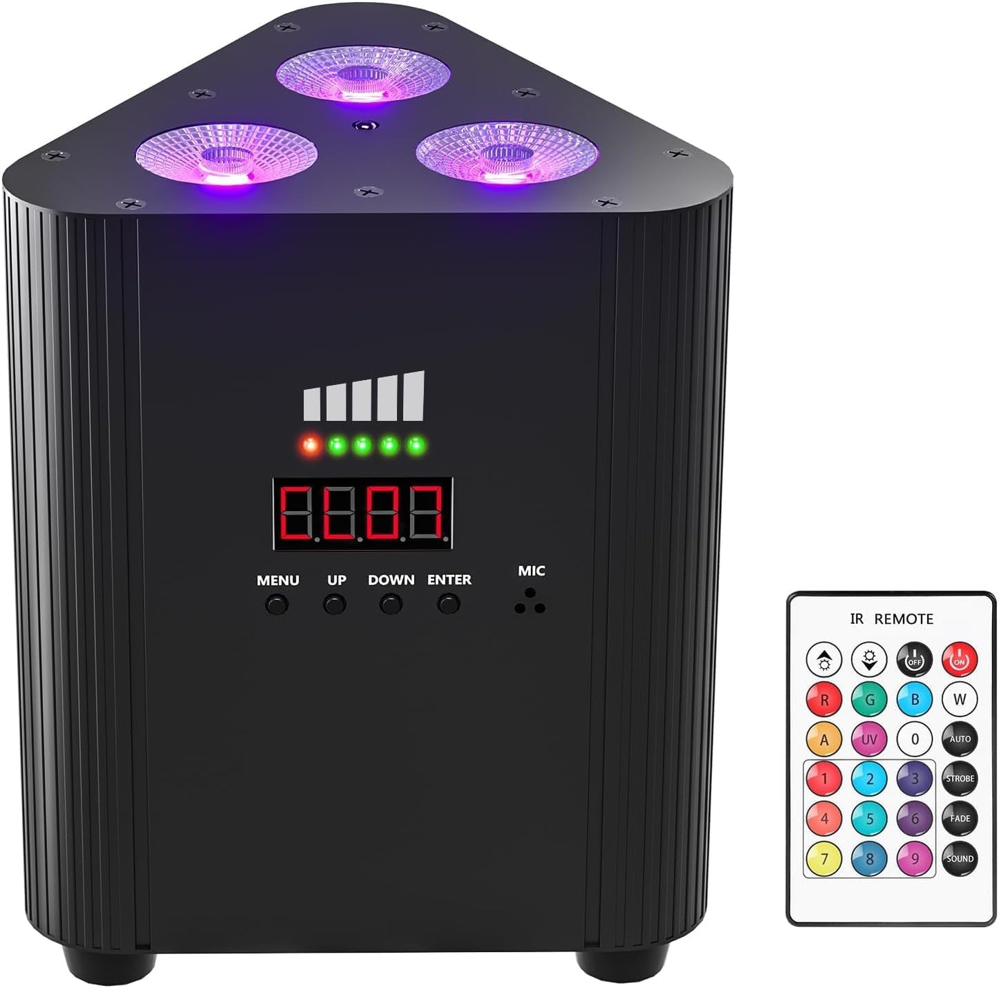 Rechargeable RGBW 4 in 1 Stage Lights for Events and Parties