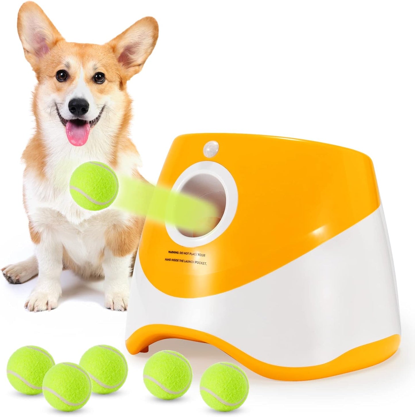SOCO Automatic Ball Launcher for Small Dogs - Interactive Toy
