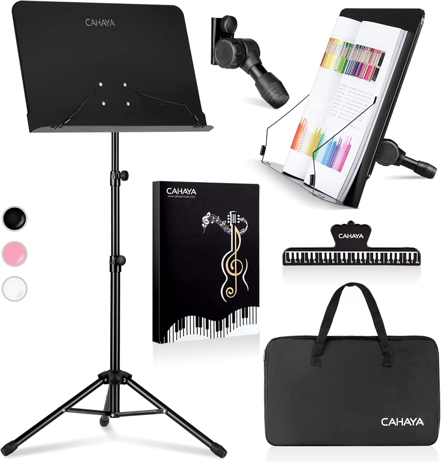 CAHAYA Music Stand for Sheet Music - Adjustable & Portable