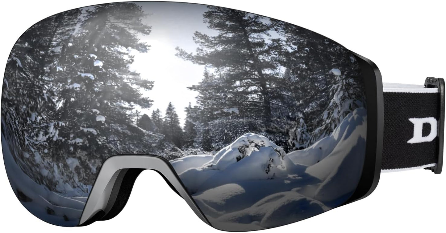 Frameless Magnetic Ski Goggles ~ UV Protection