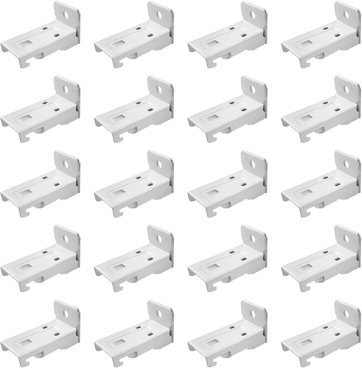 Flexible Curtain Track Mounting Brackets - Set of 20