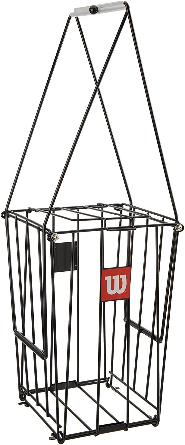 Portable Tennis Ball Basket with No Spill Lid for Easy Use