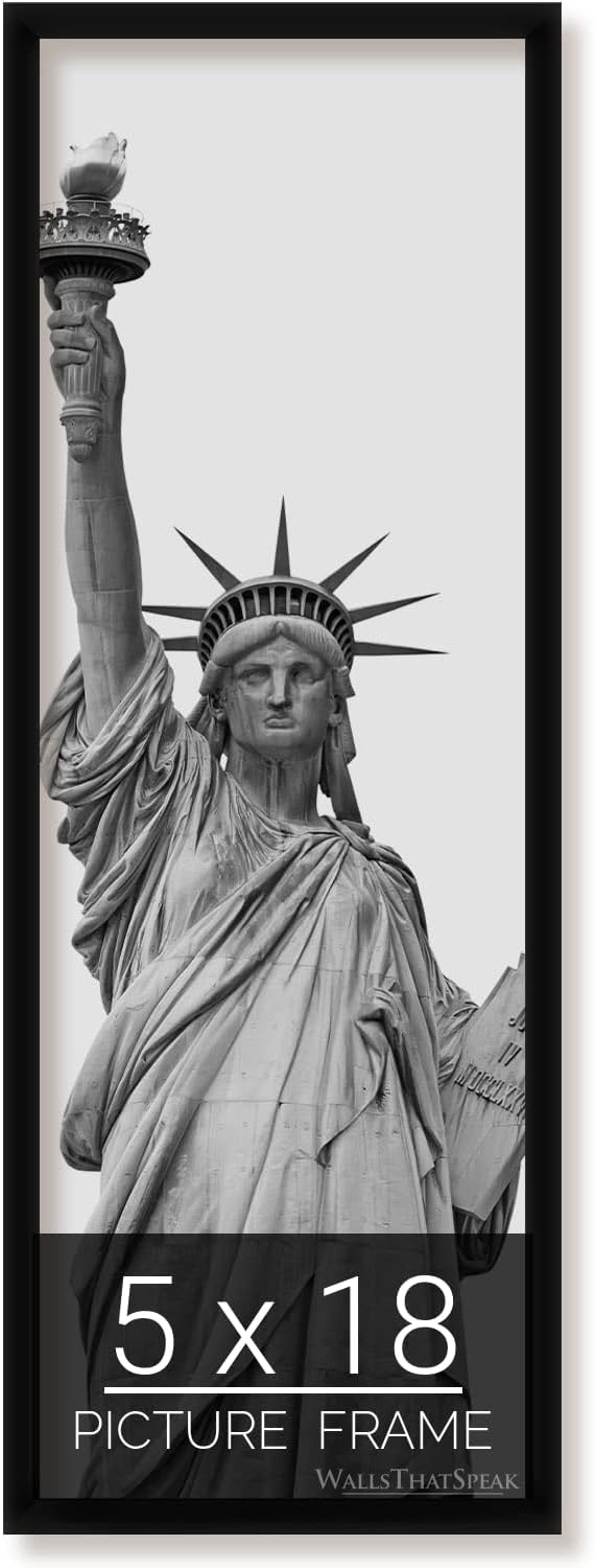 5x18 Black Picture Frame for Puzzles Posters Photos Artwork