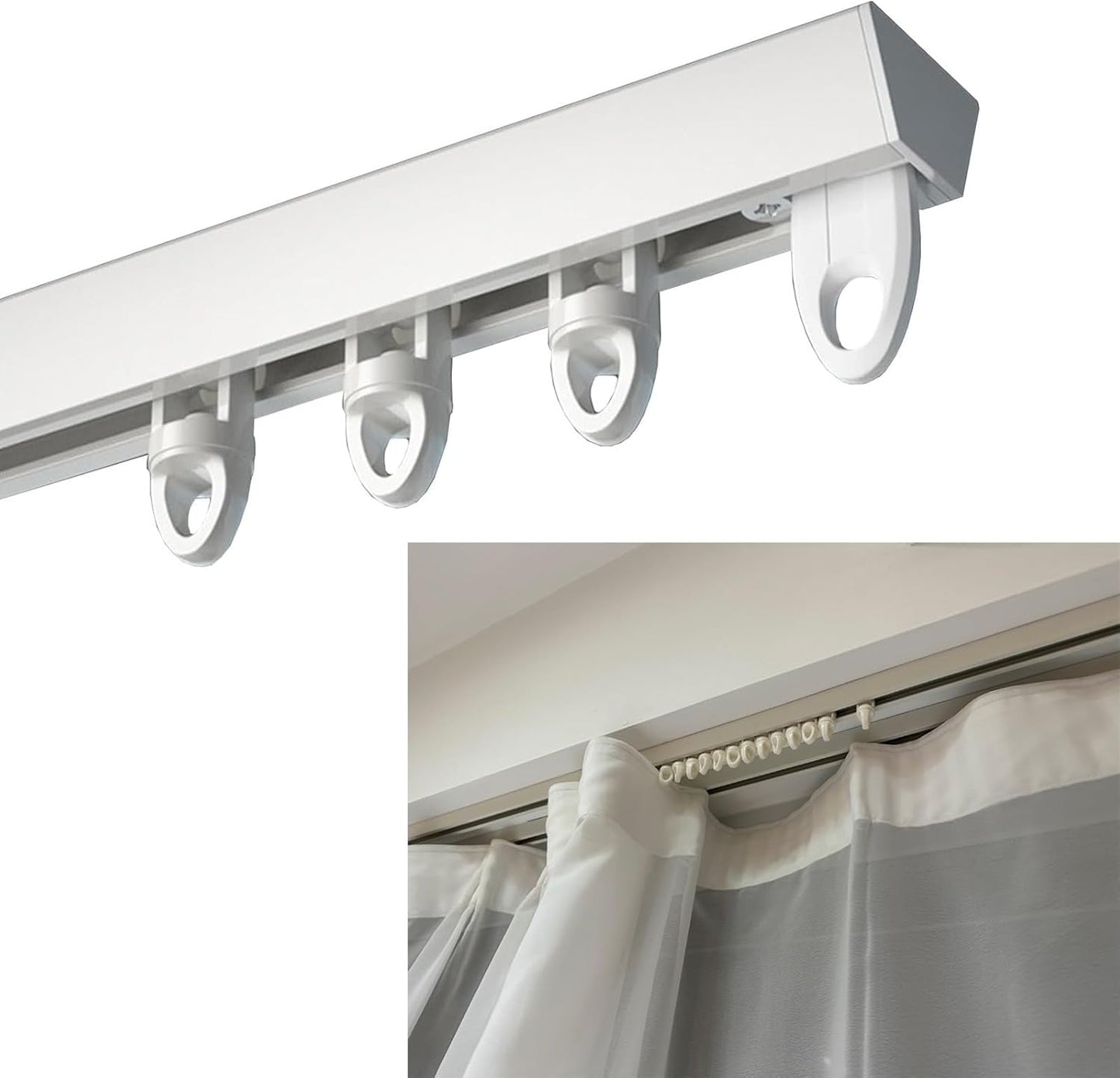 Ceiling-mounted Curtain Track Set ~ 35 max characters