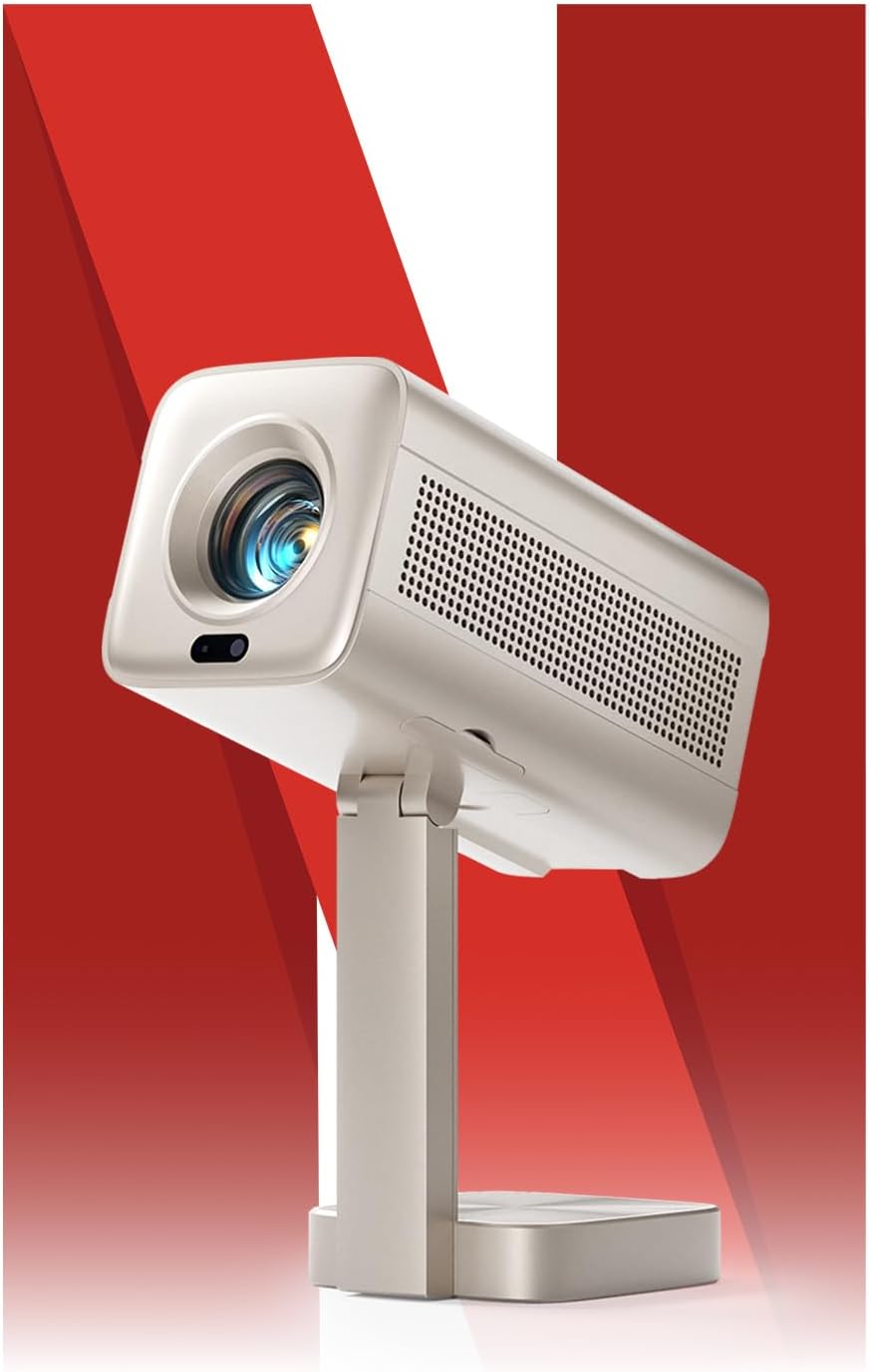 Smart Mini Projector with WiFi 6 and Bluetooth for Any Space