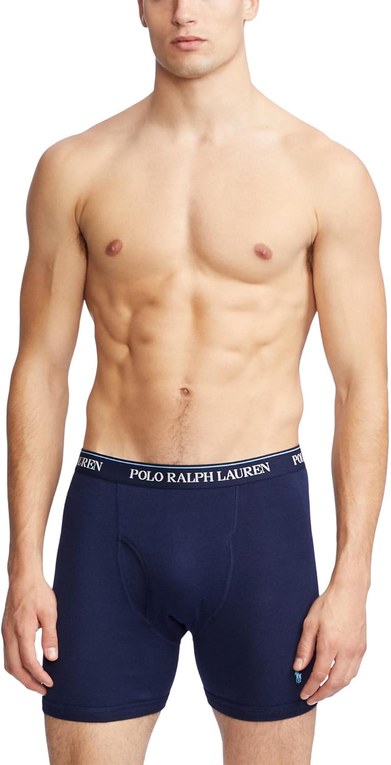 Polo Ralph Lauren Men's Classic Fit Wicking Boxer Briefs 3-Pack