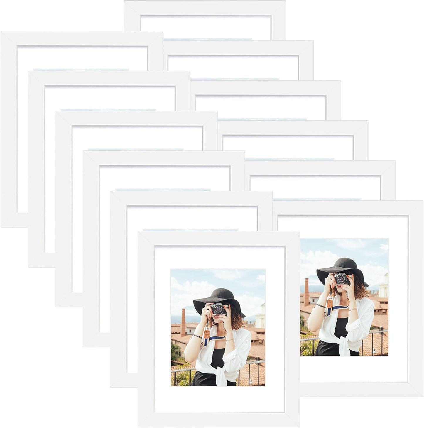 9x12 Picture Frame Set of 12 for Wall Mounting or Table Display