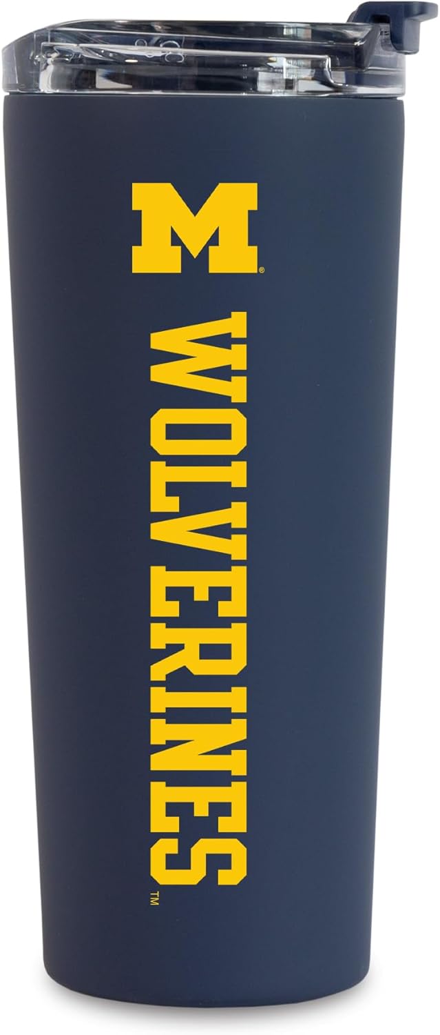NCAA 24oz Stainless Steel Tumbler with Dual Functioning Lid
