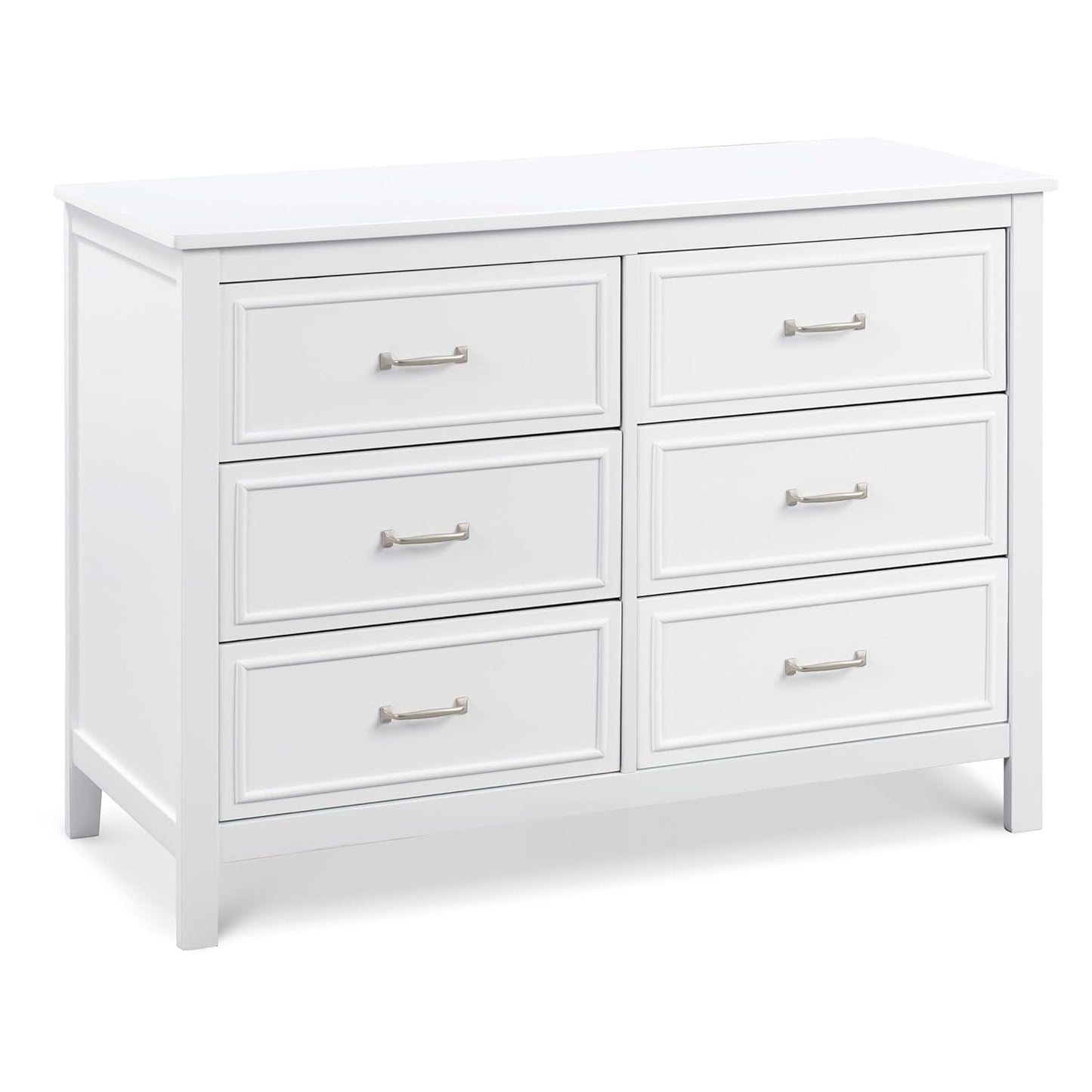 DaVinci Charlie 6-Drawer Double Dresser in White for Nursery