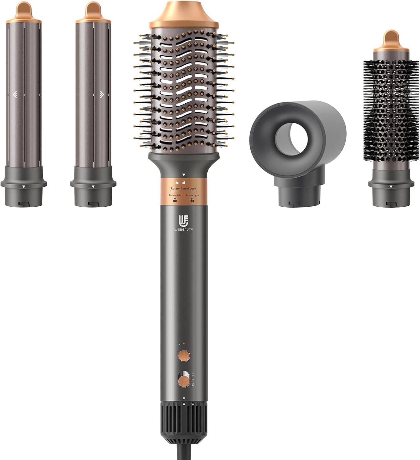 webeauty 5-in-1 Hot Air Brush Set - Fast Styling!