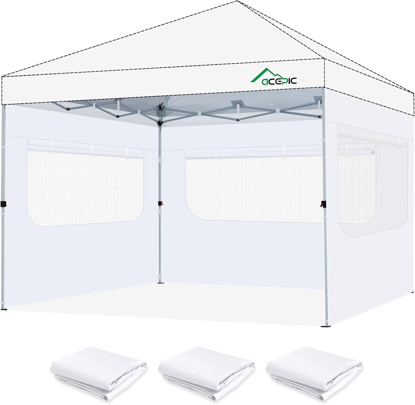Instant Canopy SunWall for 10x10 Canopy with Mesh Window