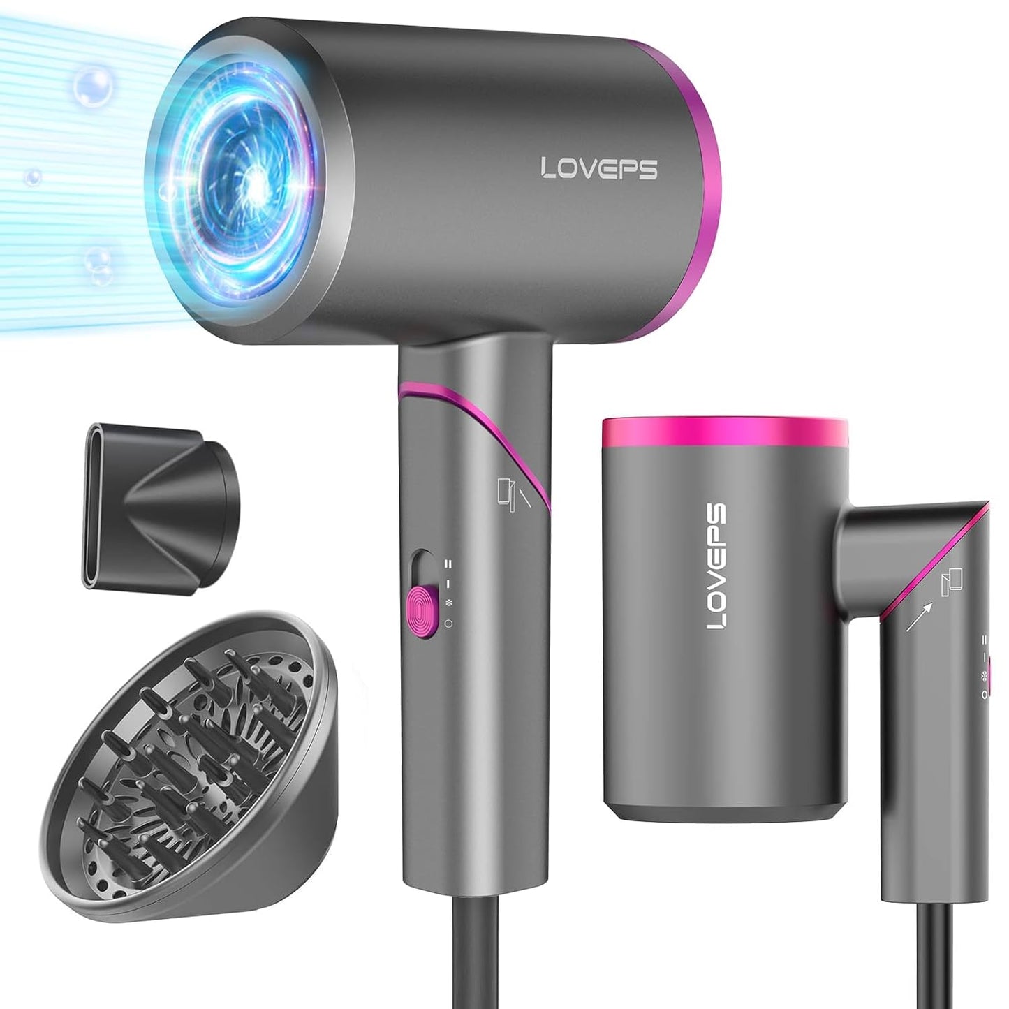 1800W Ionic Hair Dryer: Damage-Free Styling